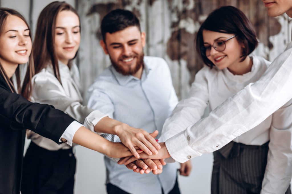 Team teamwork togetherness collaboration concept lead qualification b2b